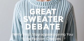 The Great Sweater Debate: Why We Need to Stop Apologizing for Our Style Choices The Great Sweater Debate: Why We Should Stop Apologizing for Our Fashion Choices