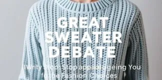 The Great Sweater Debate: Why We Need to Stop Apologizing for Our Style Choices The Great Sweater Debate: Why We Should Stop Apologizing for Our Fashion Choices